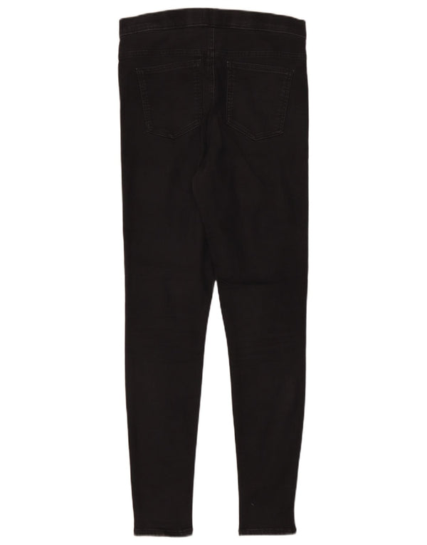 Marks & Spencer Damen Jegging-Jeans UK 12 Medium W30 L30 Schwarze Baumwolle