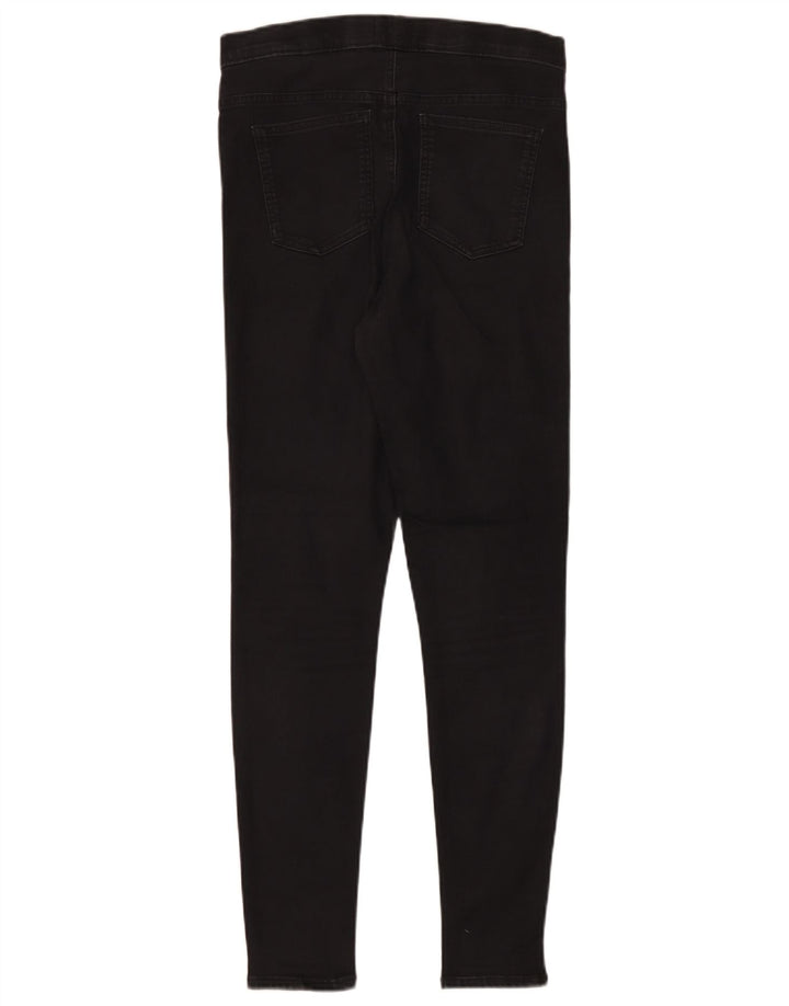 Marks & Spencer Damen Jegging-Jeans UK 12 Medium W30 L30 Schwarze Baumwolle