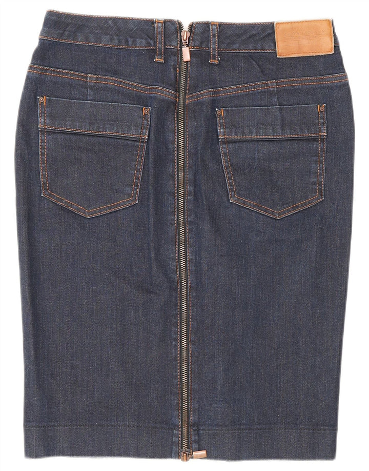 Zara Damen Jeansrock EU 40 Medium W30 Marineblau