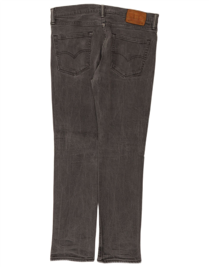 Levi's Herren Slim Jeans W34 L30 Graue Baumwolle