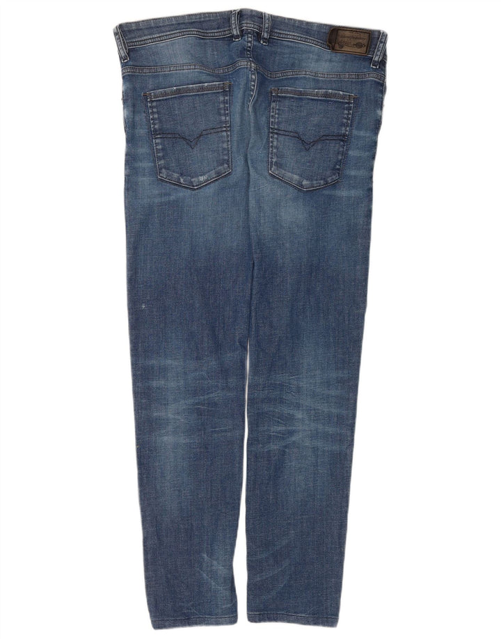 Diesel Herren Thanaz Slim Jeans W34 L30 Blaue Baumwolle