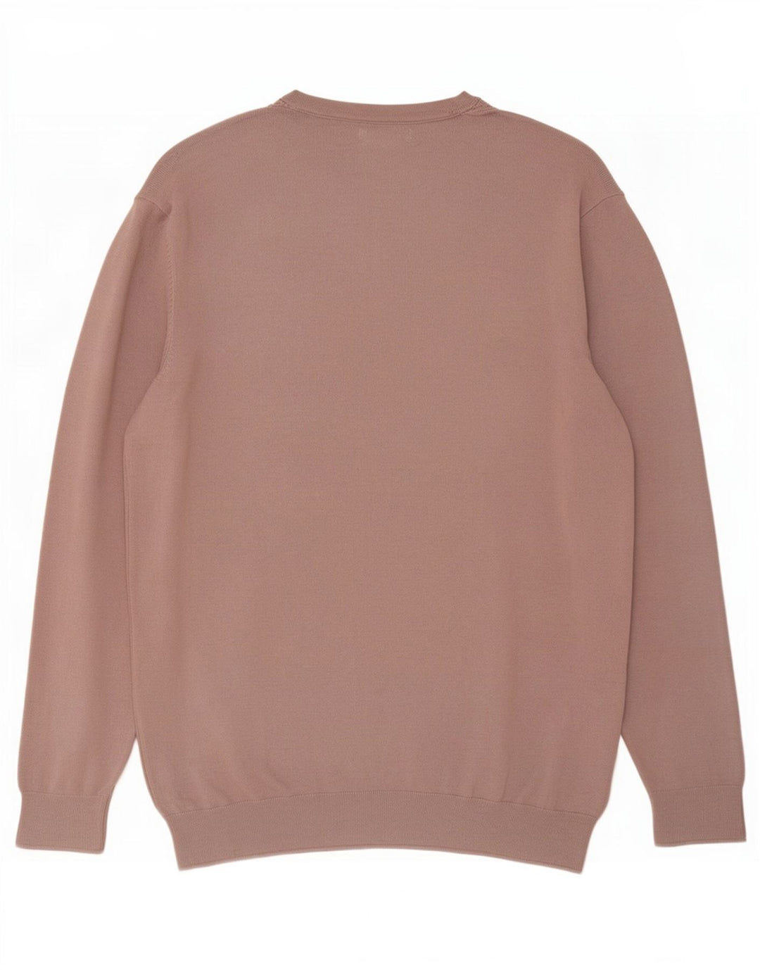 Zara Herren-Pullover mit Rundhalsausschnitt, mittelbraune Viskose