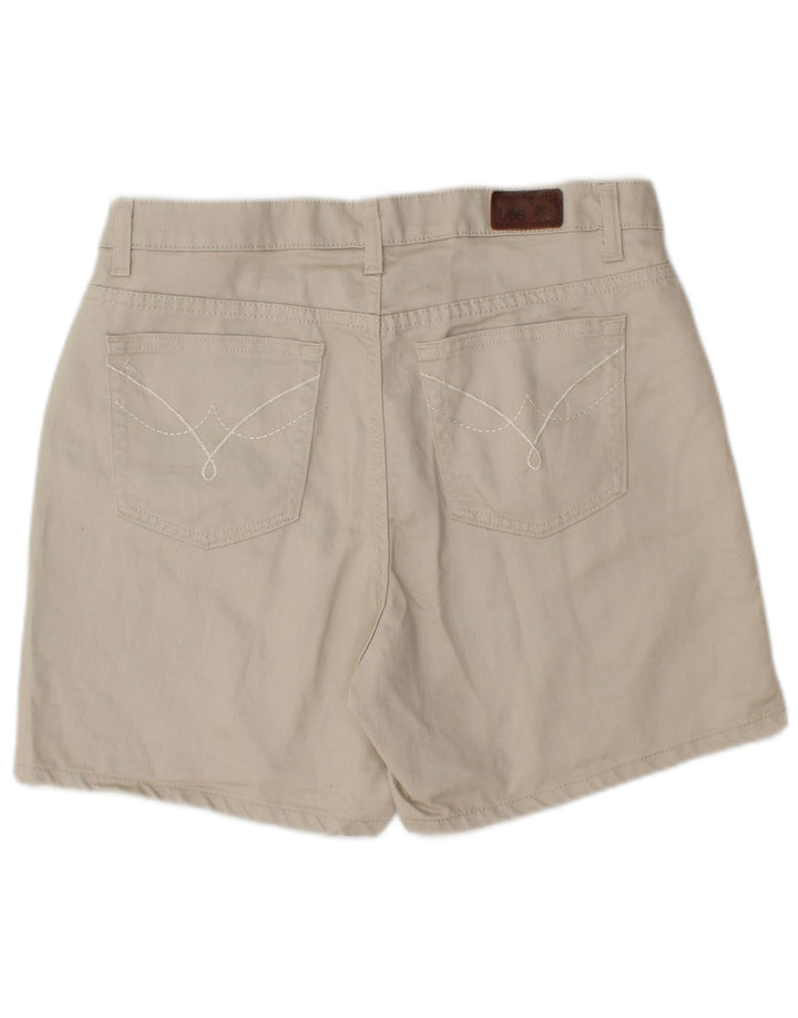 LEE Damen Freizeitshorts US 12 Large W32 Beige Baumwolle