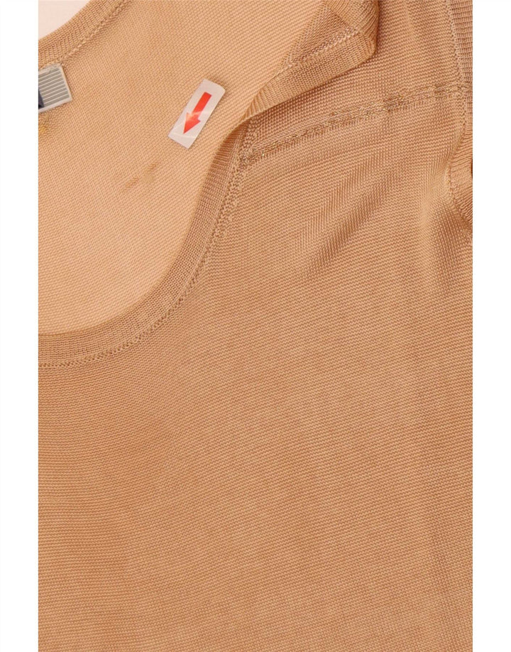 Perte by Krizia Damen Weste Top UK 14 Medium Beige