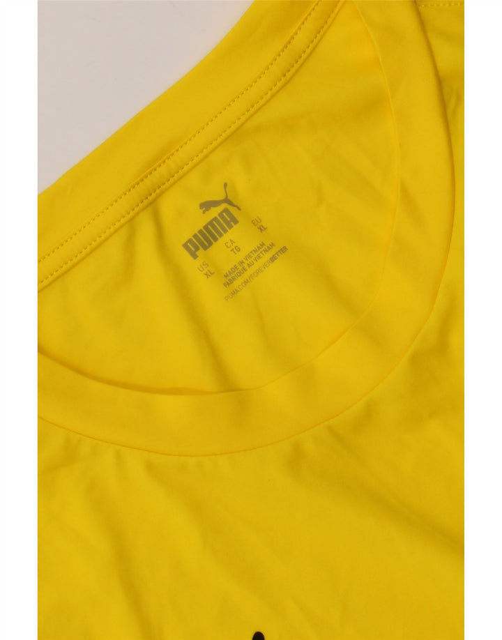 Puma Herren BVB Dortmund Grafik T-Shirt Top XL Gelb