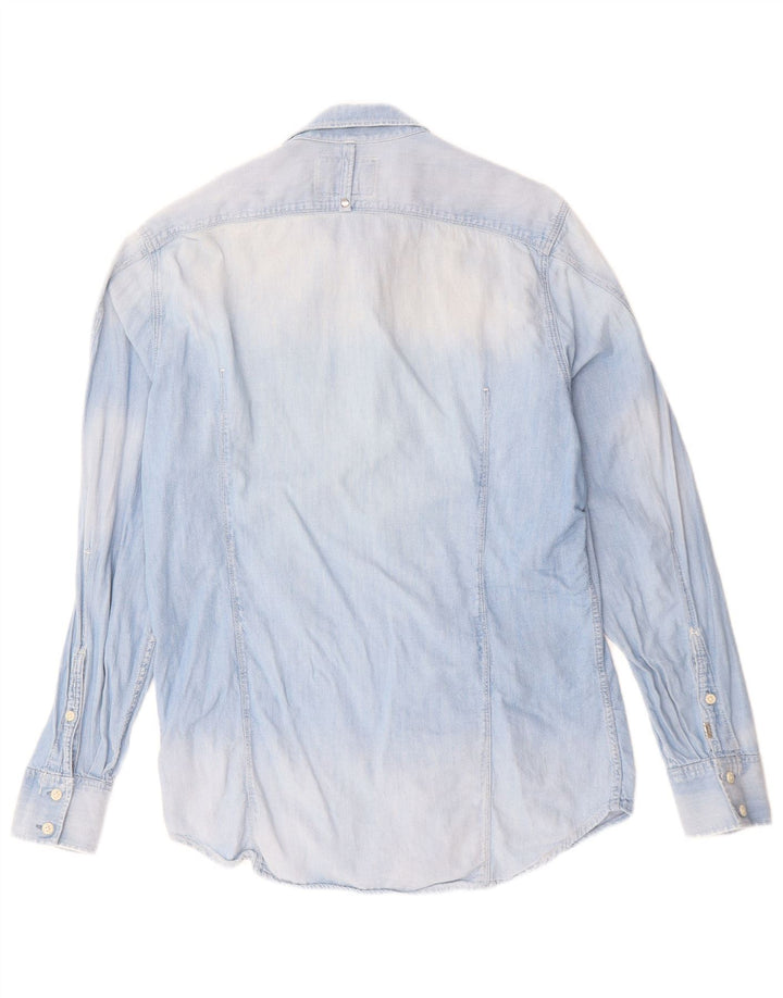 G-STAR Herren-Jeanshemd aus mittelblauer Baumwolle