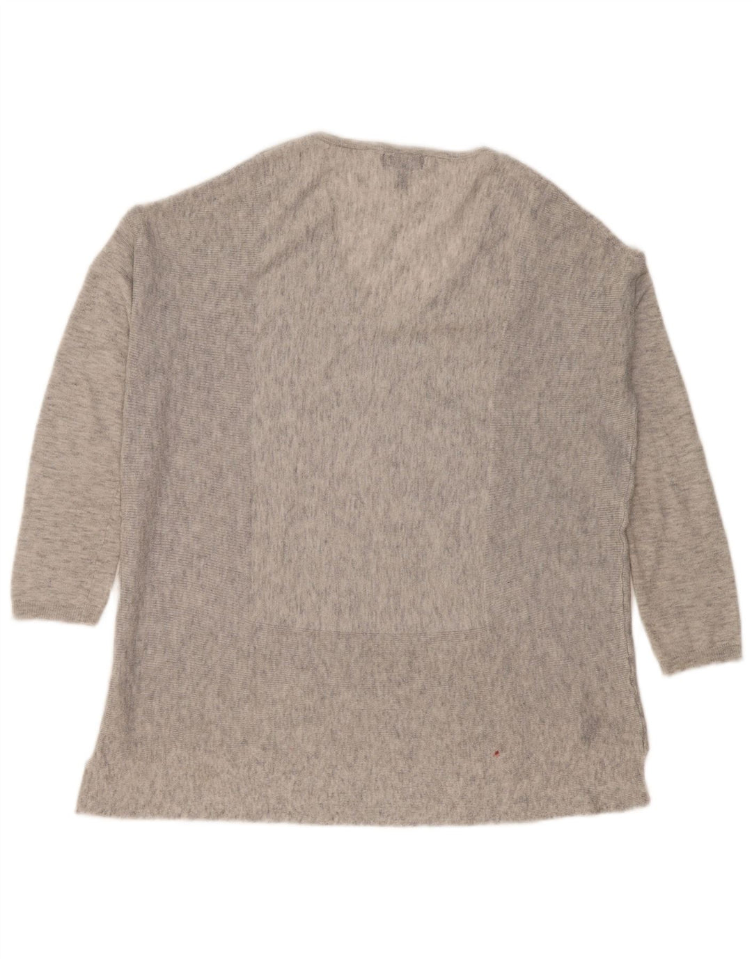 Topshop Damen-Oberteil in Übergröße, langärmlig, UK 6, XS, grau geflecktes Polyester