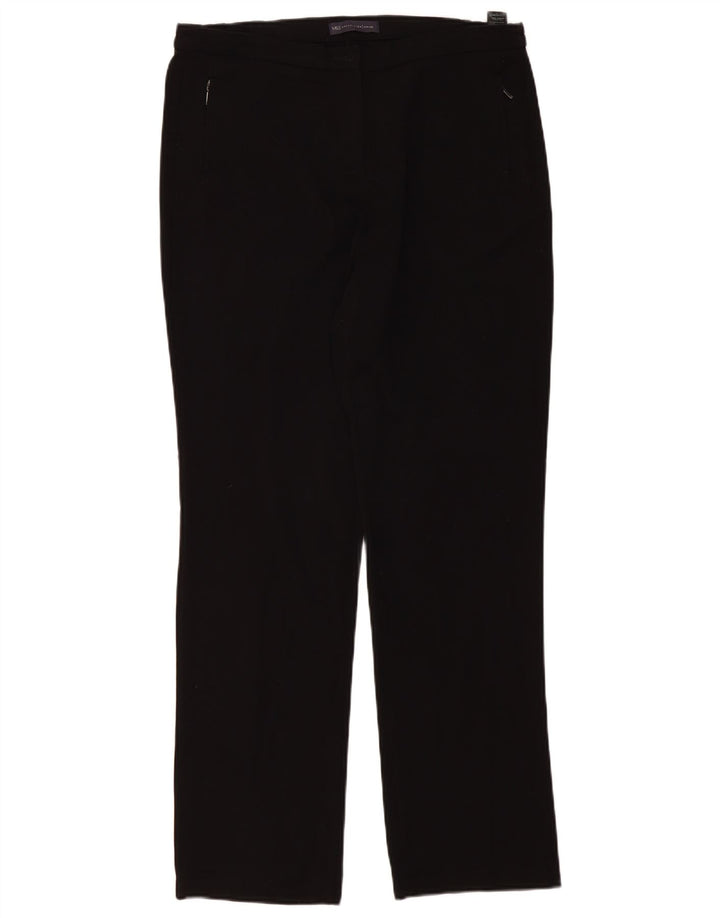 Marks & Spencer Damen Freizeithose UK 14 Large W34 L32 Schwarz Polyester