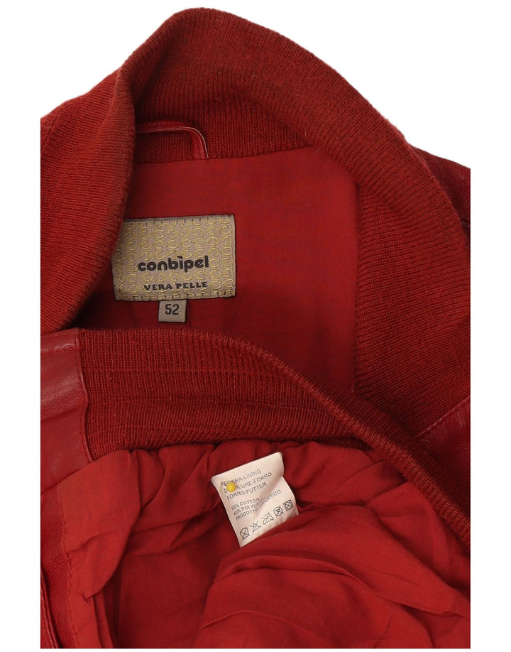 Conbipel Herren Lederjacke IT 52 Großes rotes Leder