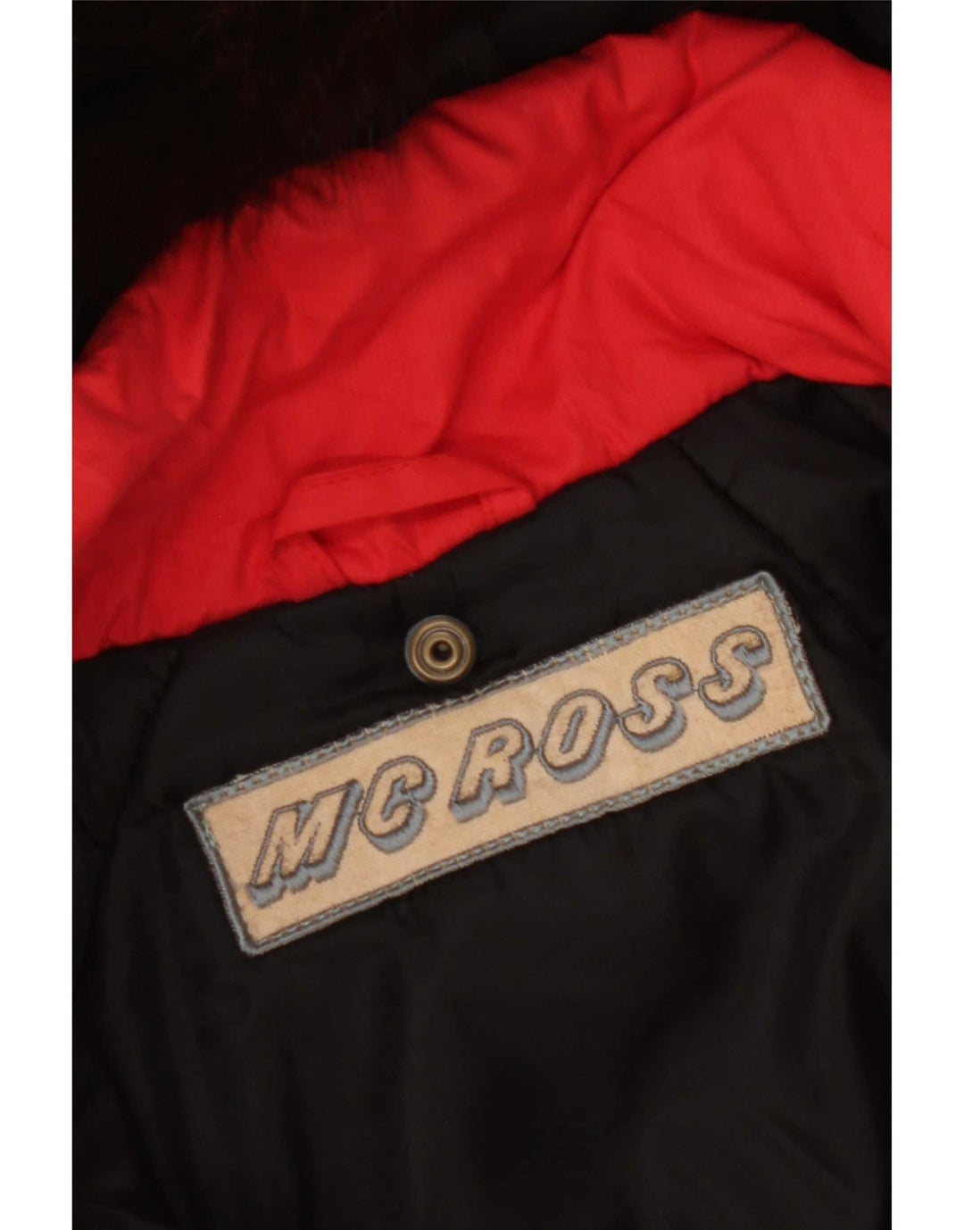 MC Ross Damen-Windbreaker-Jacke mit Kapuze, übergroß, Größe 40, Rot