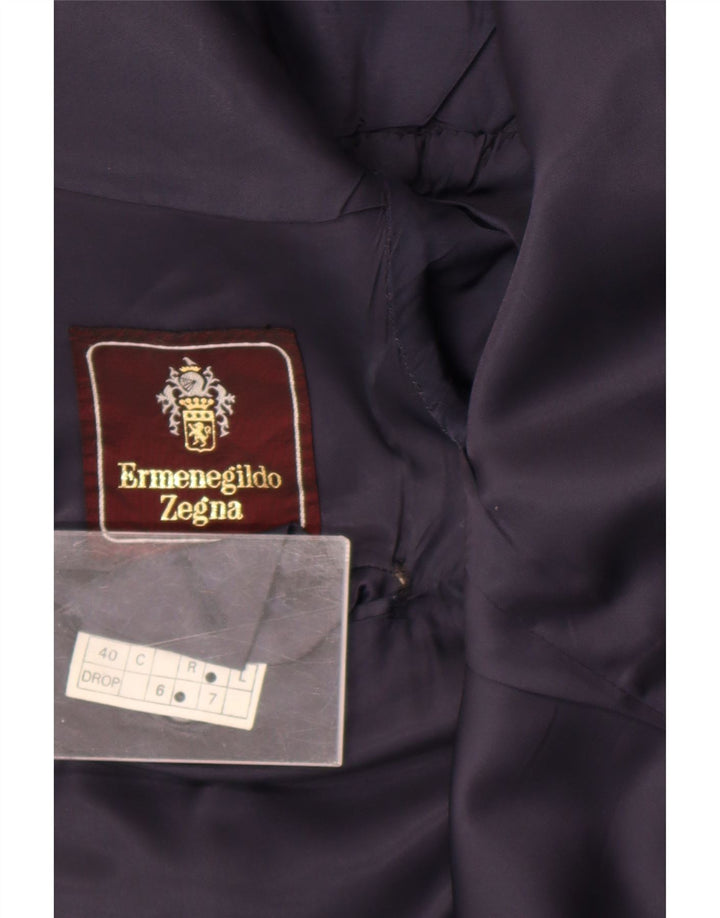 Ermenegildo Zegna Herren-Blazer mit 1 Knopf, UK 38, mittelschwarz, klassisch