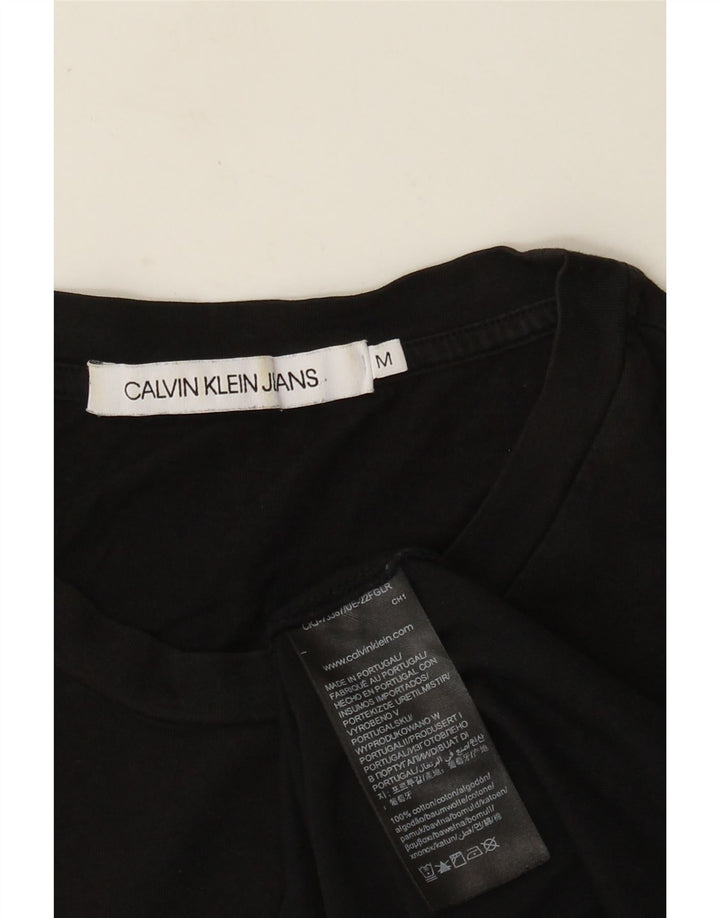 Calvin Klein Jeans Herren-T-Shirt mit Grafik, mittelschwarze Baumwolle