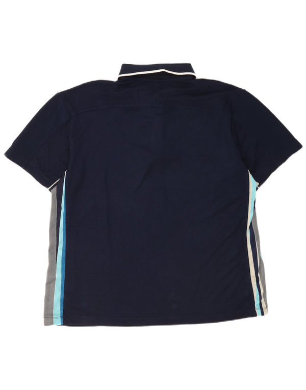 Fila Herren-Poloshirt, große marineblaue Baumwolle
