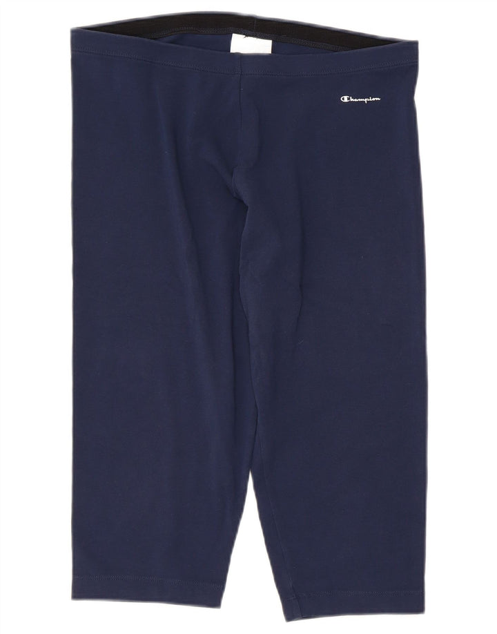 Champion Capri-Leggings für Damen, UK 18, XL, Marineblau, Baumwolle
