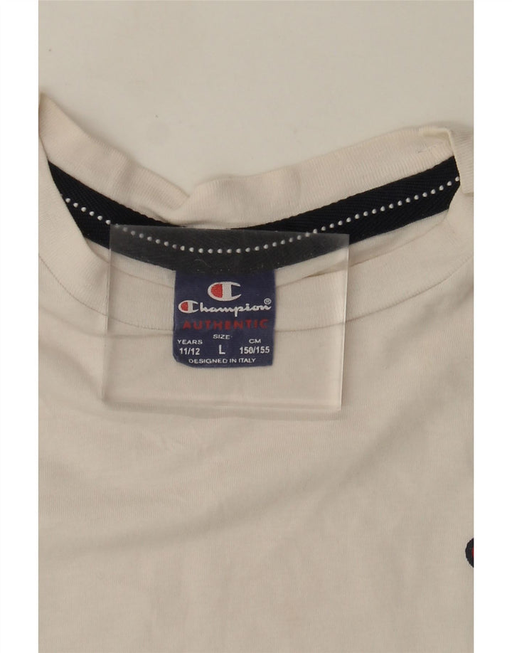 Champion T-Shirt für Jungen, 11–12 Jahre, Größe L, Weiß