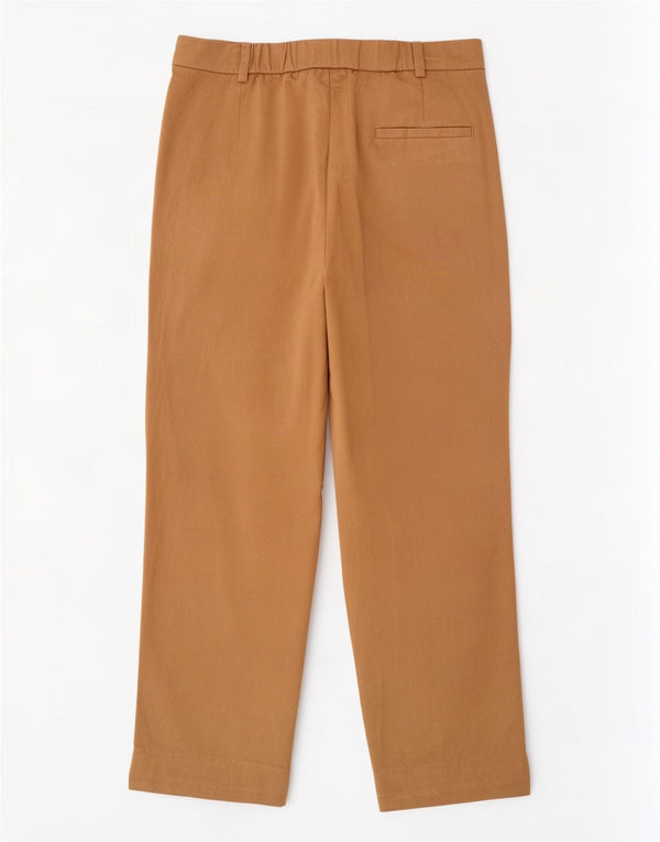 Marks & Spencer Damen Gerade geschnittene Hose UK 10 Small W30 L26 Braun