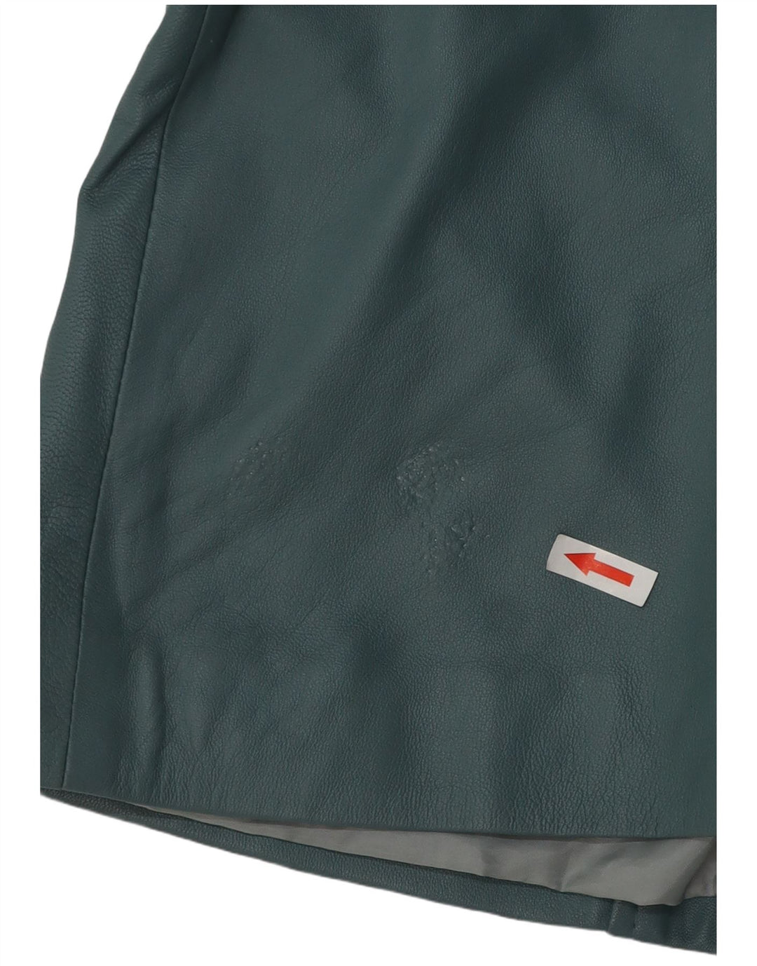 Via Appia Damen Übergroßer Ledermantel UK 14 Mittelblaues Leder