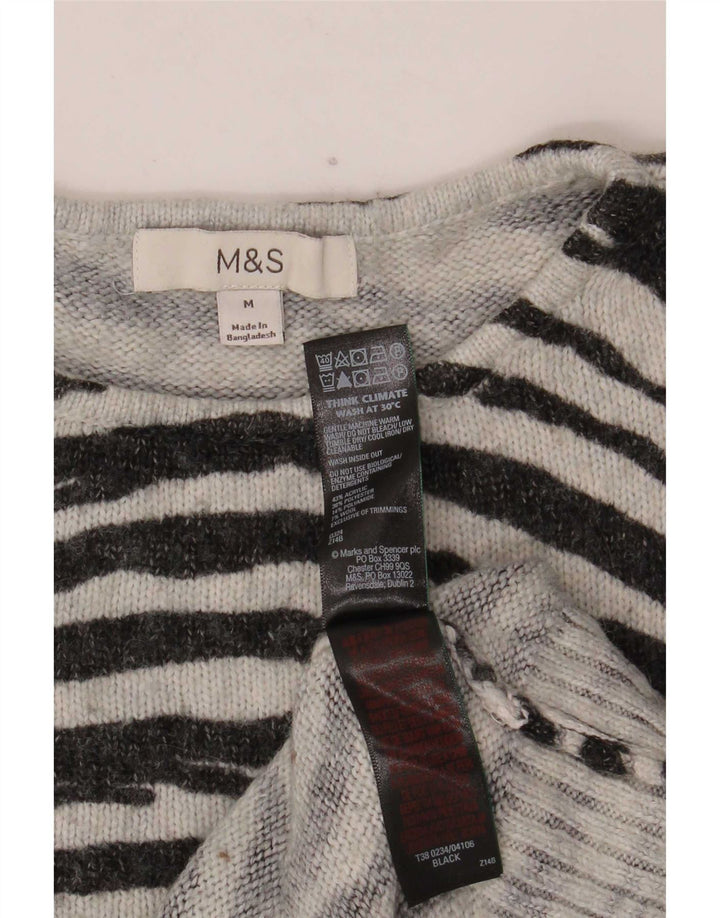 Marks & Spencer Damen-Pullover mit Rundhalsausschnitt, Gr. 14, mittelschwarz