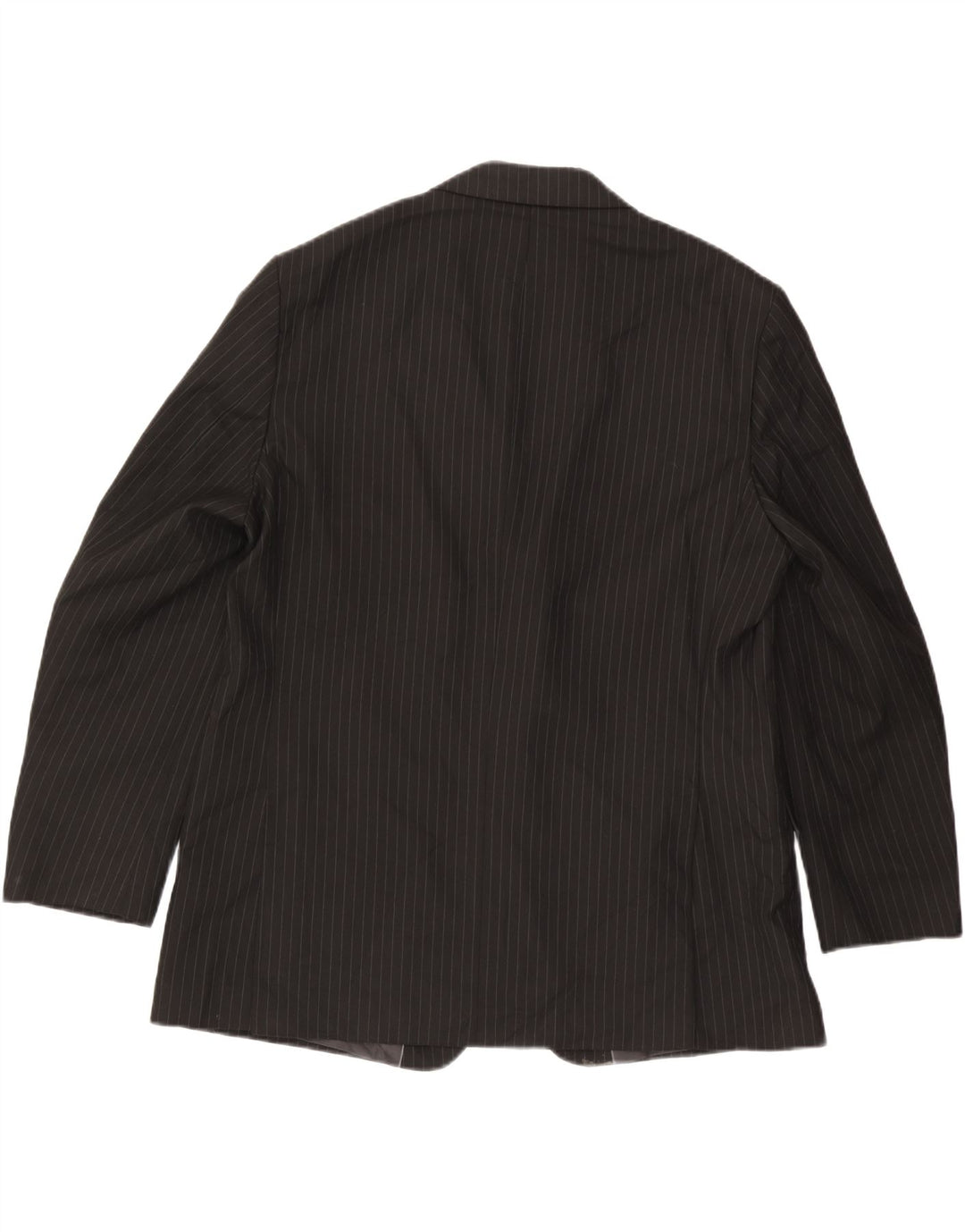 MARKS & SPENCER Herren 2-Knopf-Blazerjacke UK 46 3XL Schwarzer Nadelstreifen