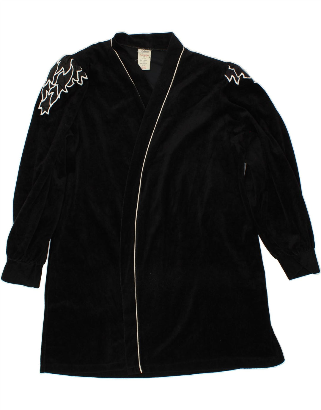CLASSICS Womens Robe Dress UK 10/12 Small Black Triacetate Vintage Classics and Second-Hand Classics from Messina Hembry 