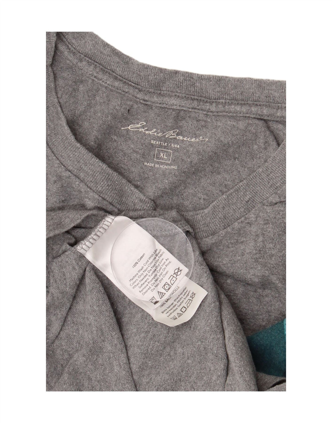 EDDIE BAUER Herren Grafik T-Shirt Top XL Grau Baumwolle