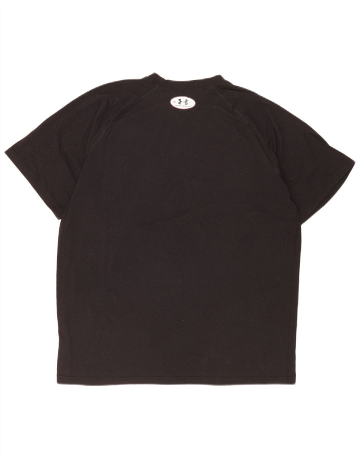 Under Armour Damen Heat Gear T-Shirt Top UK 14 Medium Schwarz Polyester