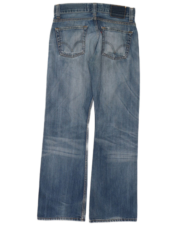 Levi's Damen 512 Distressed Bootcut Jeans W30 L32 Blaue Baumwolle