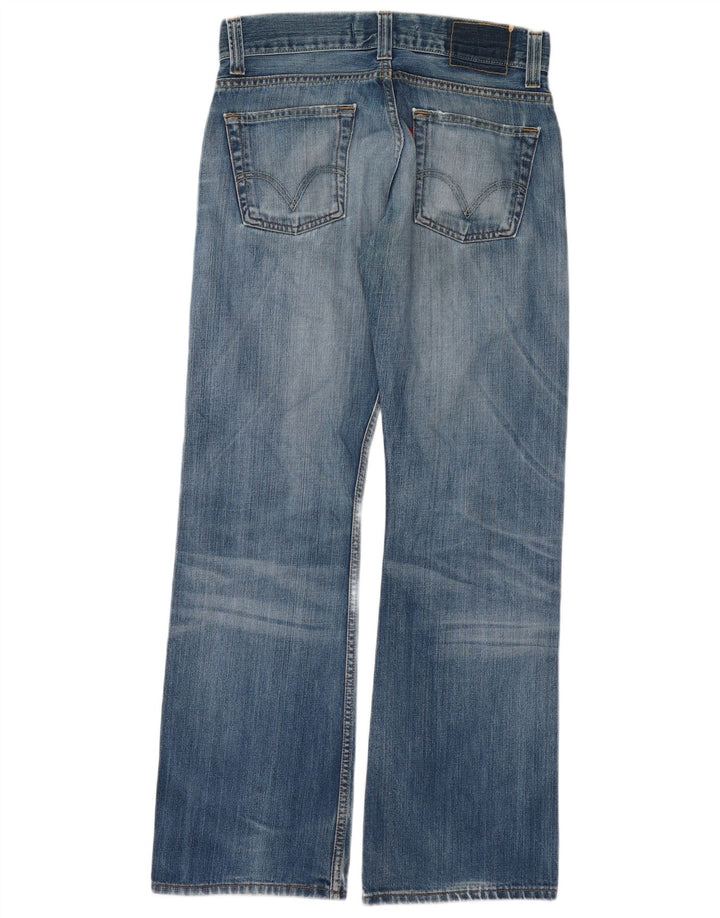 Levi's Damen 512 Distressed Bootcut Jeans W30 L32 Blaue Baumwolle