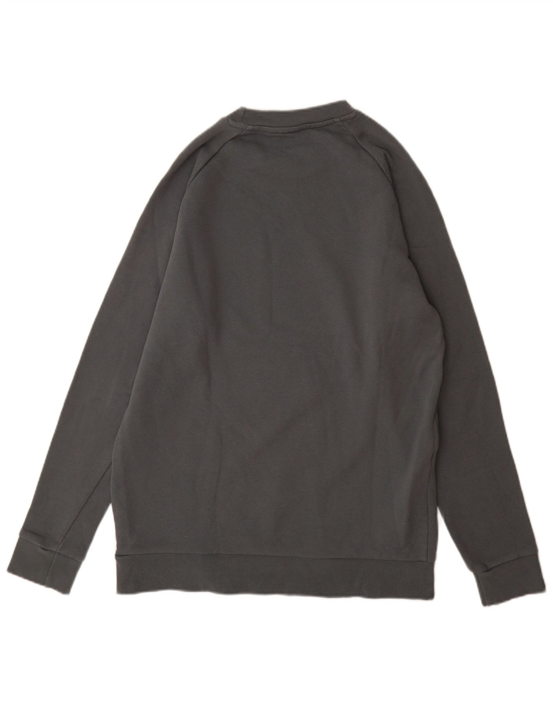 Adidas Herren Grafik-Sweatshirt-Pullover aus mittelgrauer Baumwolle