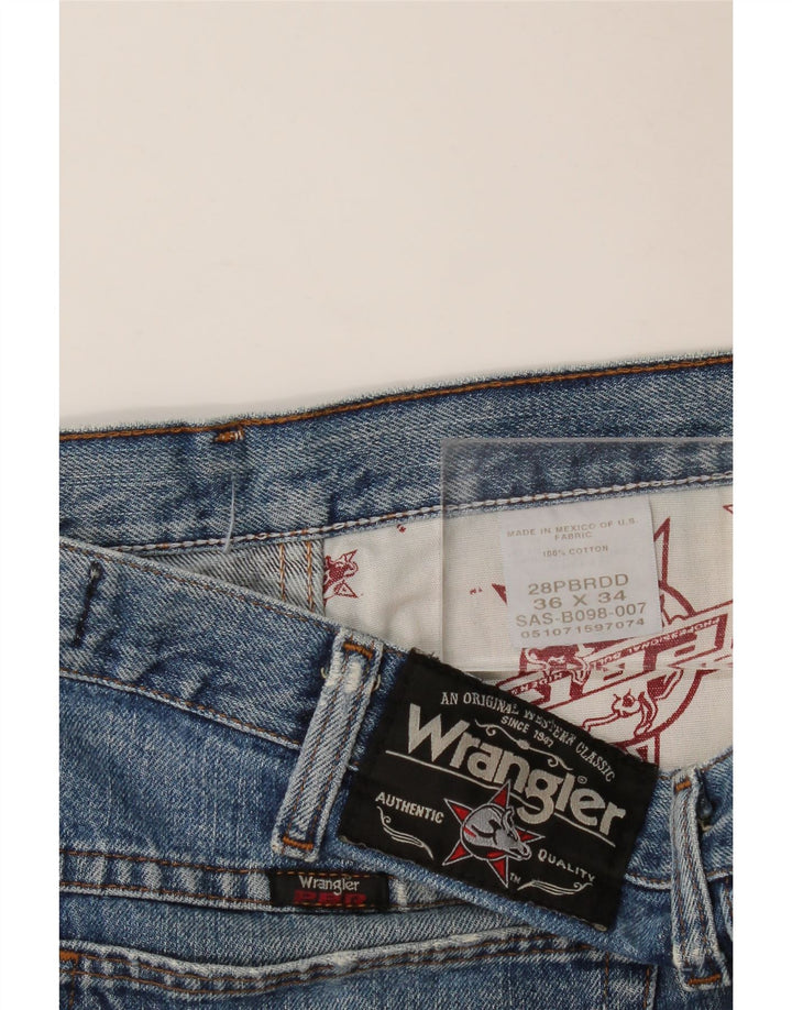 WRANGLER Herren Straight Jeans W36 L34 Blaue Baumwolle