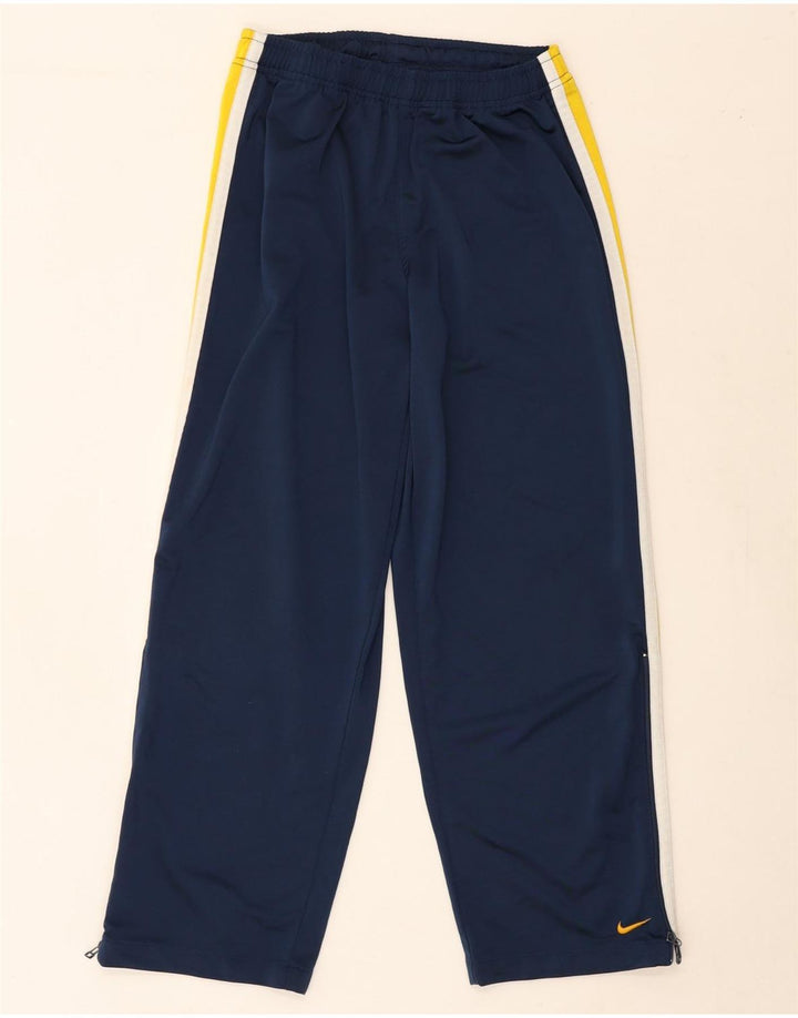 NIKE Boys Tracksuit Trousers 10-11 Years Medium  Navy Blue Colourblock Vintage Nike and Second-Hand Nike from Messina Hembry 
