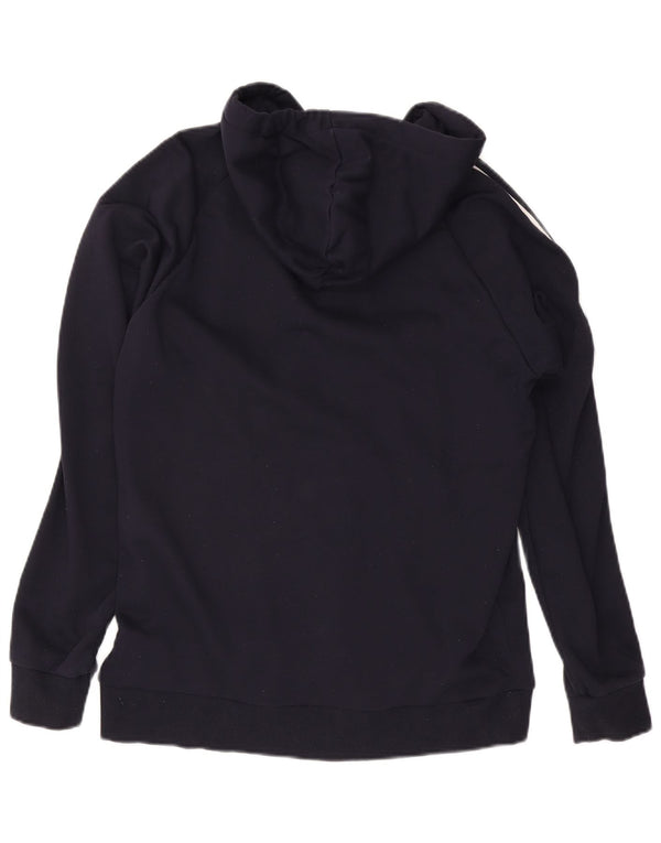 ADIDAS Herren-Kapuzenpullover mit Reißverschluss, groß, marineblau, Baumwolle