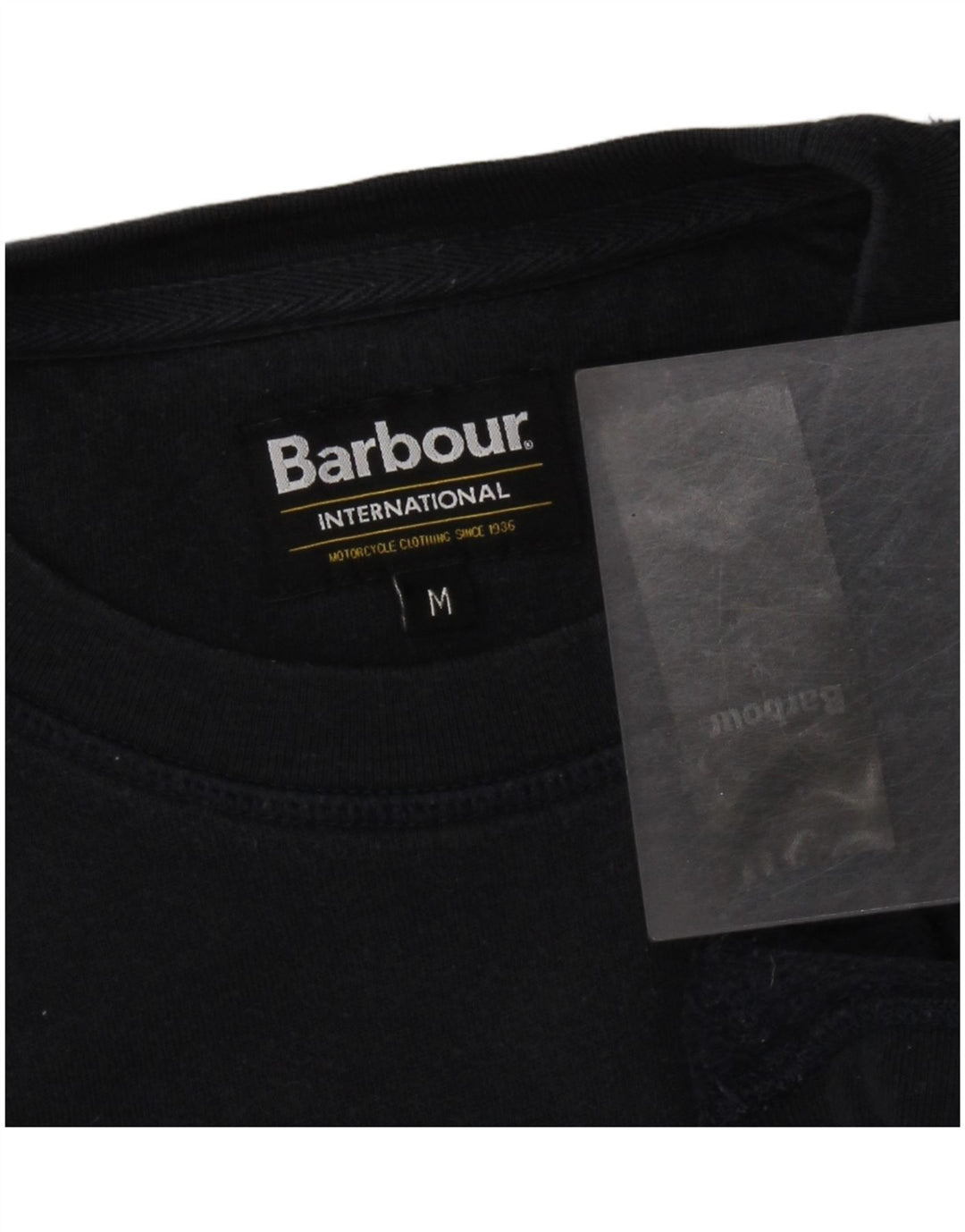 BARBOUR Herren-Sweatshirt mit Grafik, mittlere marineblaue Baumwolle