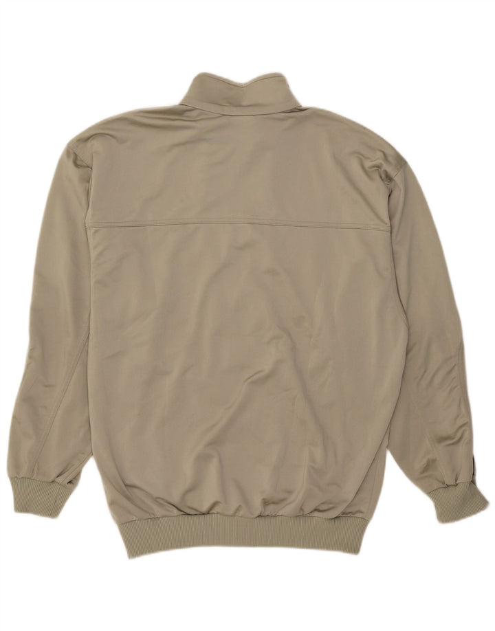 Adidas Herren Trainingsanzug Top Jacke UK 38/40 Medium Khaki Polyester