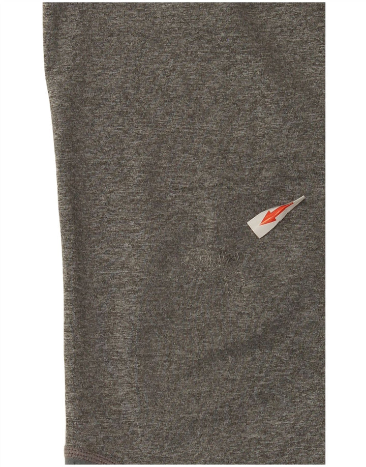 Nike Mädchen-Grafik-Leggings, 12–13 Jahre, groß, graues Colourblock-Polyester