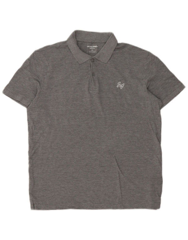 Jack & Jones Herren Poloshirt XL Grau Baumwolle