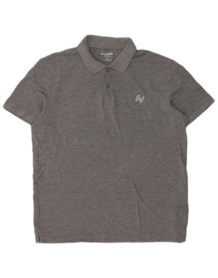 Jack & Jones Herren Poloshirt XL Grau Baumwolle