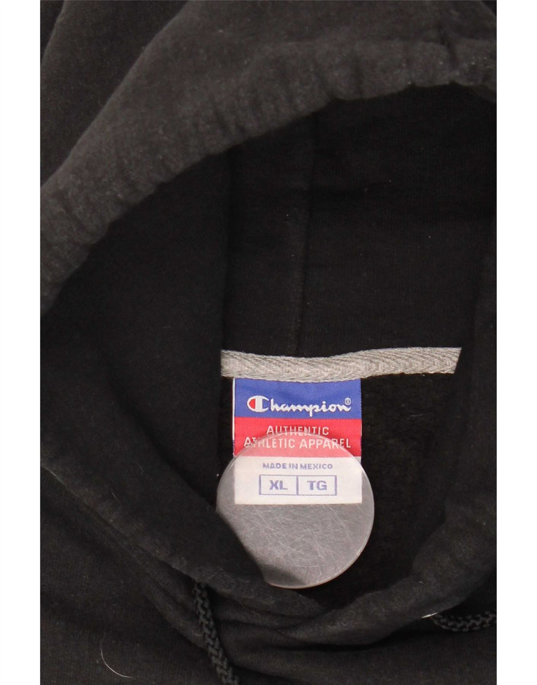 Champion Herren Kapuzenpullover XL aus schwarzer Baumwolle