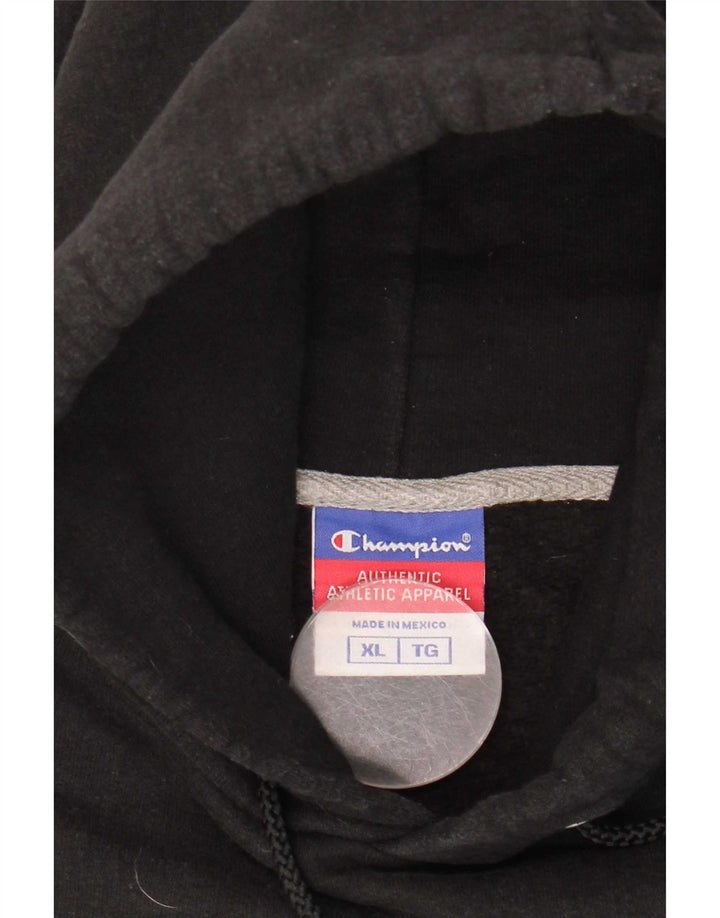 Champion Herren Kapuzenpullover XL aus schwarzer Baumwolle
