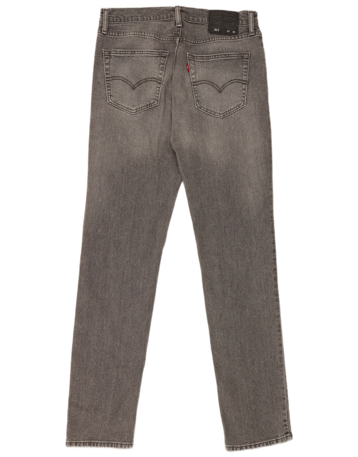 Levi's Herren 511 Slim Jeans W32 L34 Graue Baumwolle
