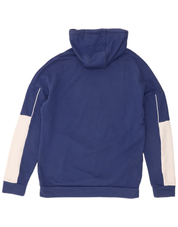 Kappa Herren-Kapuzenpullover mit Grafik, klein, Blau, Farbblock