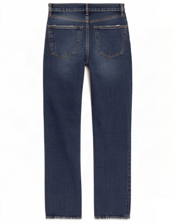 Zara Damen Straight Jeans EU 34 2XS W24 L26 Blau