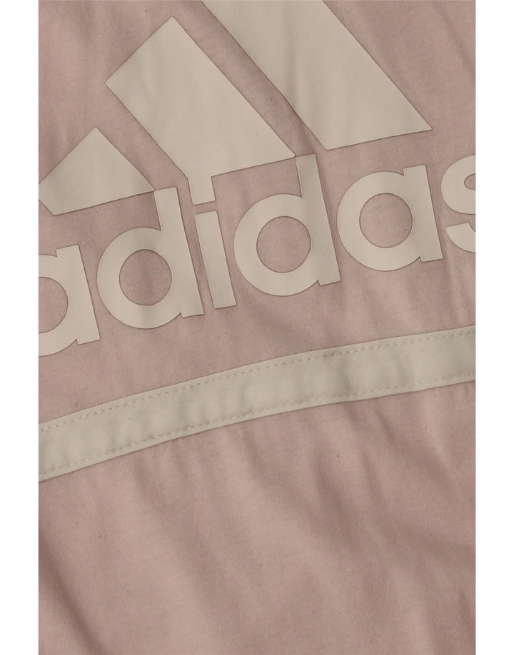 Adidas Damen Graphic T-Shirt Top UK 12 Mittelrosa