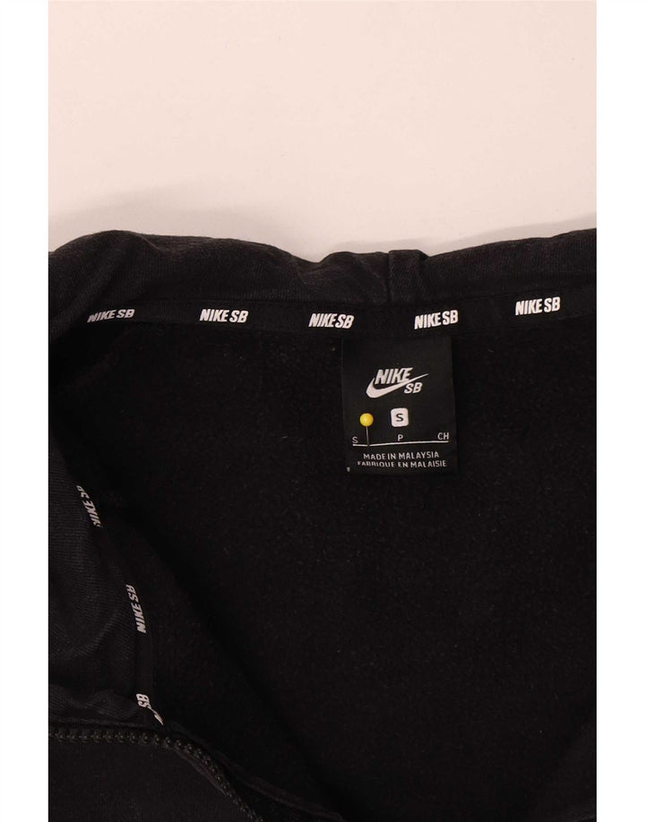 Nike Herren-Kapuzenpullover mit Reißverschluss, Größe S, schwarze Baumwolle