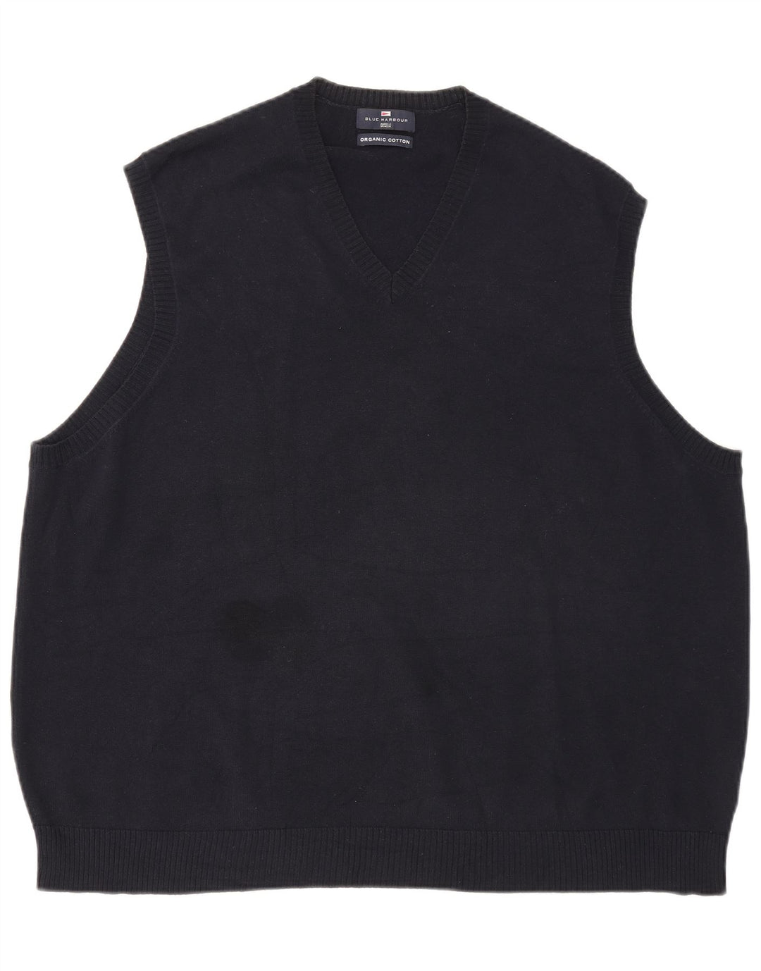 Marks & Spencer Herren Blue Harbour Weste Tank Top 2XL Marineblau Baumwolle