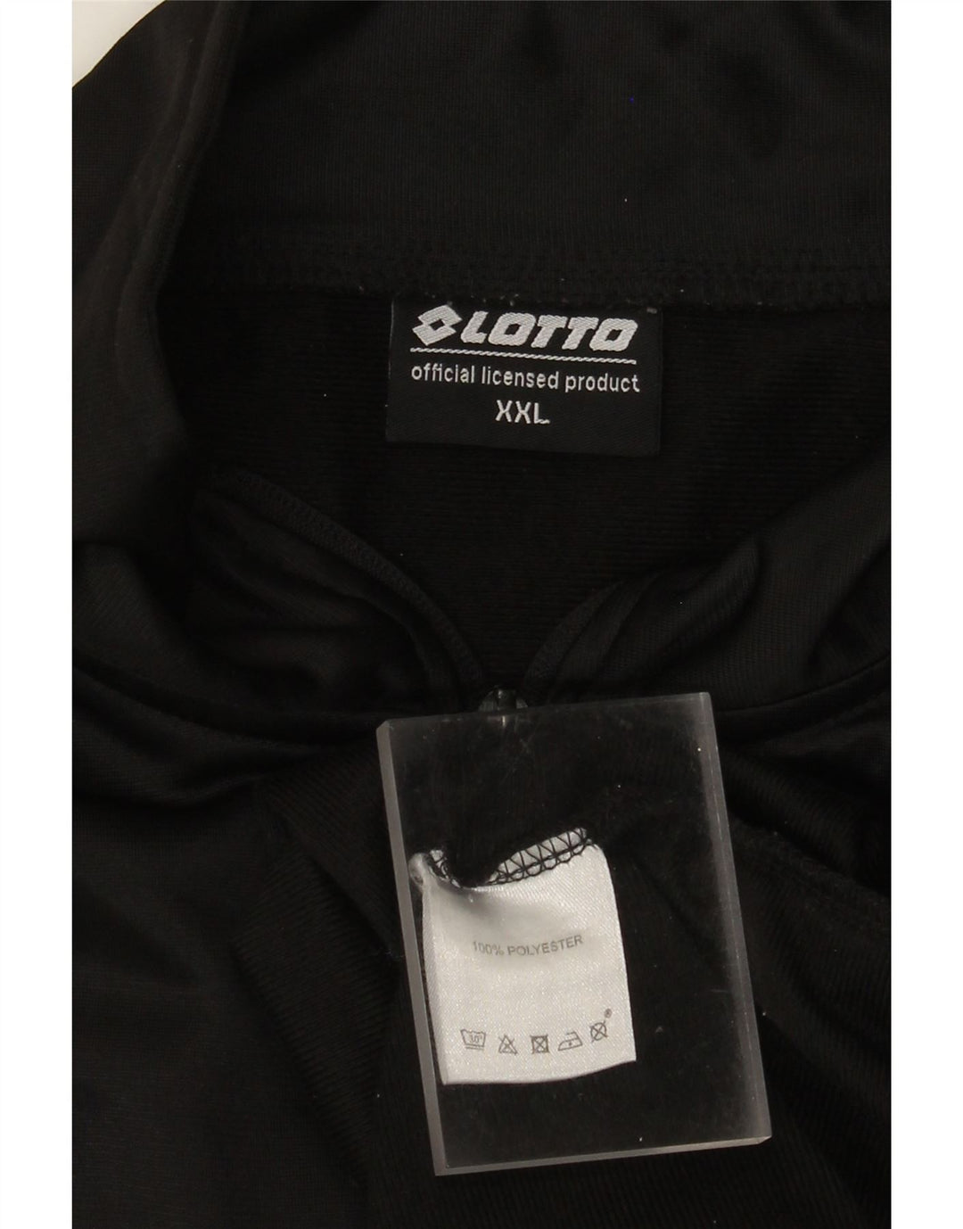 Lotto Herren-Trainingsanzug-Oberteil, Jacke, 2XL, Schwarz, Polyester