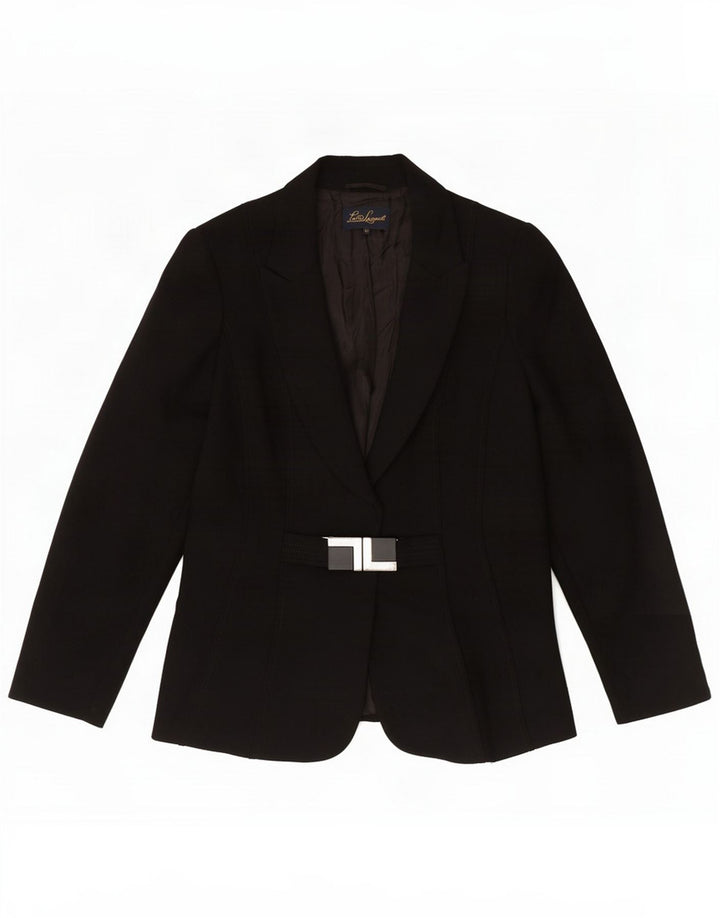 Luisa Spagnoli Damen Blazer Jacke IT 46 Large Schwarz Polyester