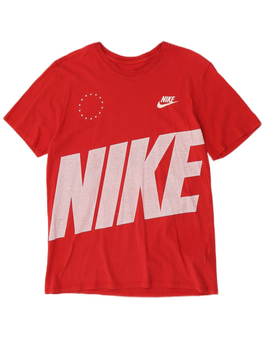 Nike Herren-T-Shirt mit Grafik, Größe L, aus roter Baumwolle