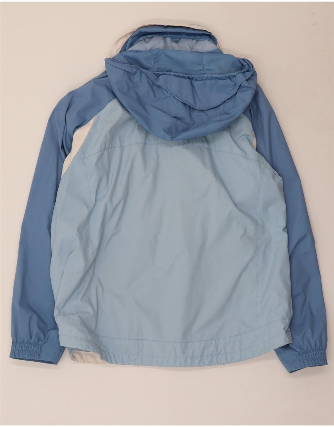 COLUMBIA Übergroße Damen-Regenjacke mit Kapuze, UK 18, XL, Blau, Farbblock