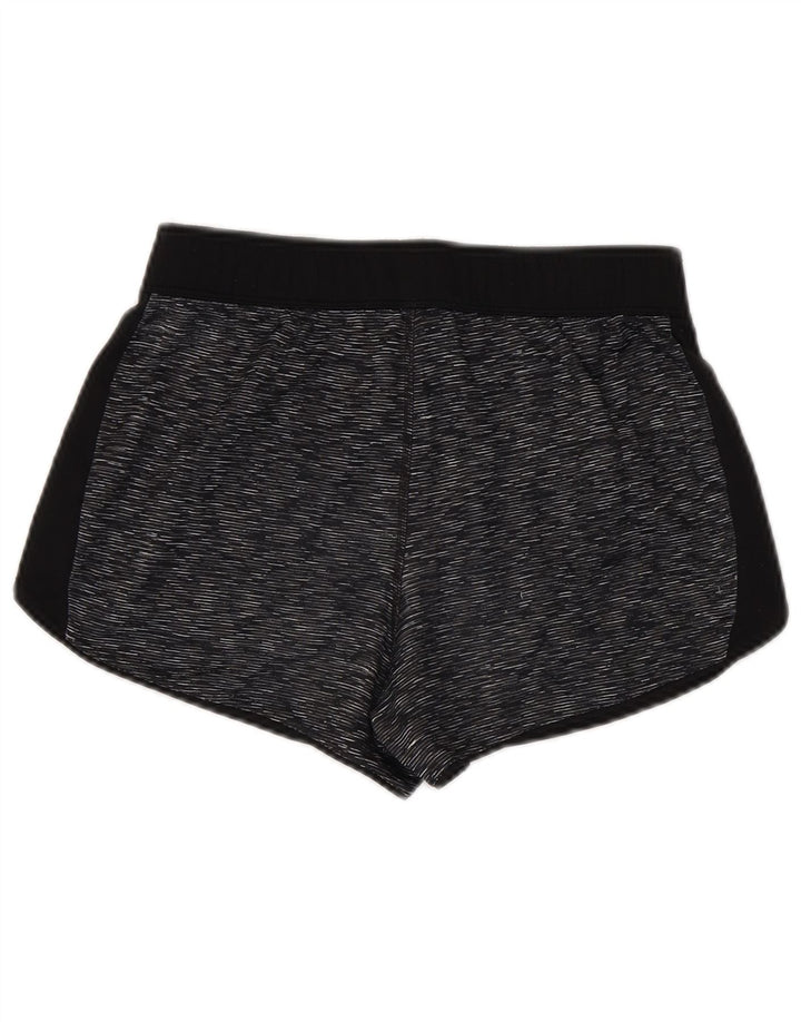 REEBOK Damen Sportshorts UK 10 Small Grau meliertes Polyester